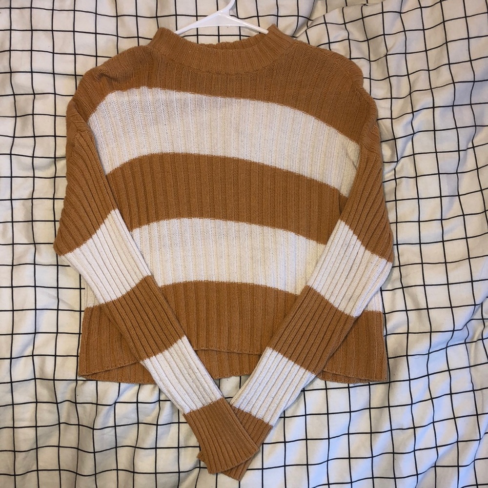 American Eagle Cropped Mockneck Sweater